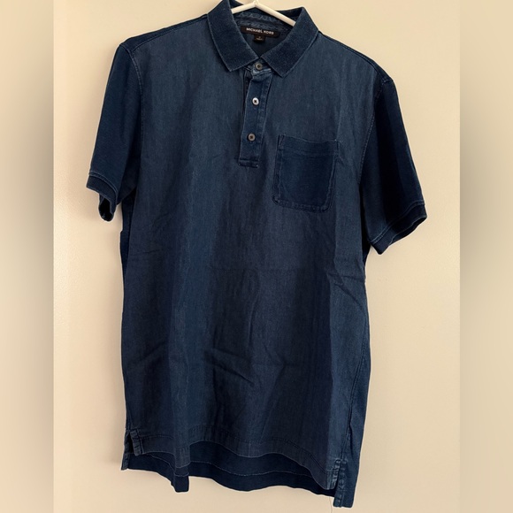 Michael Kors Dark Blue Polo Shirt - Picture 1 of 2
